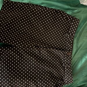 Polka Dot Black Skirt